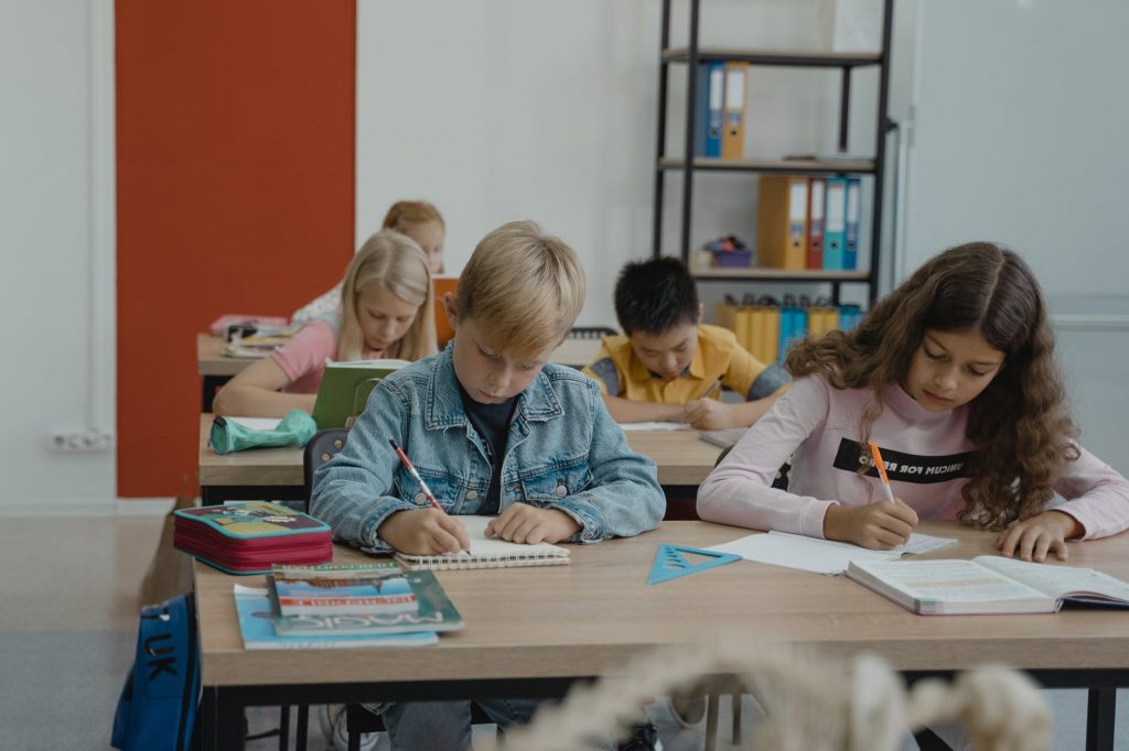 Kids in a classroom